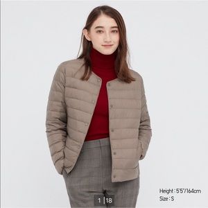 NWT Uniqlo Light Down Compact Jacket (Color: Chocolate brown, Size: Small)